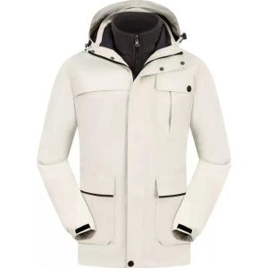 3-in-1 Outdoor Windproof and Waterproof Jacket with Detachable Two-Piece Set