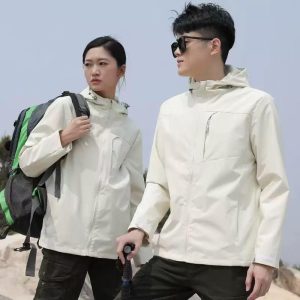 Men's and Women's Spring and Autumn Softshell Jacket, Windproof Outdoor Mountaineering Coat